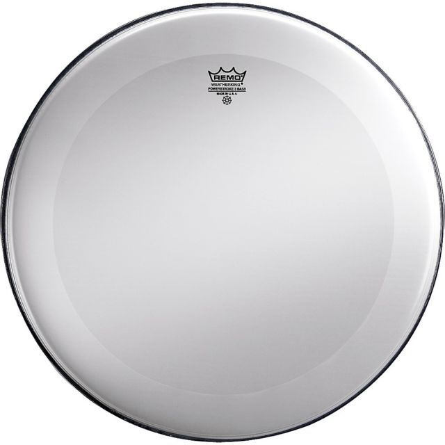 Image of "Remo Trommeskind 20"" Powerstroke 3 Bass Smooth White - Remo "