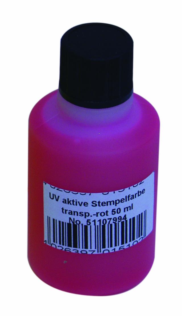 Image of Eurolite UV Stempel væske 50ml Rød - Eurolite